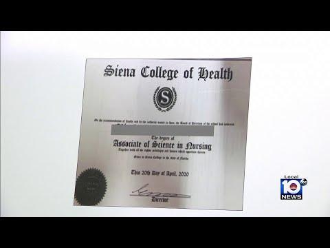 Diploma pictured in coverage of the nursing-credential scheme