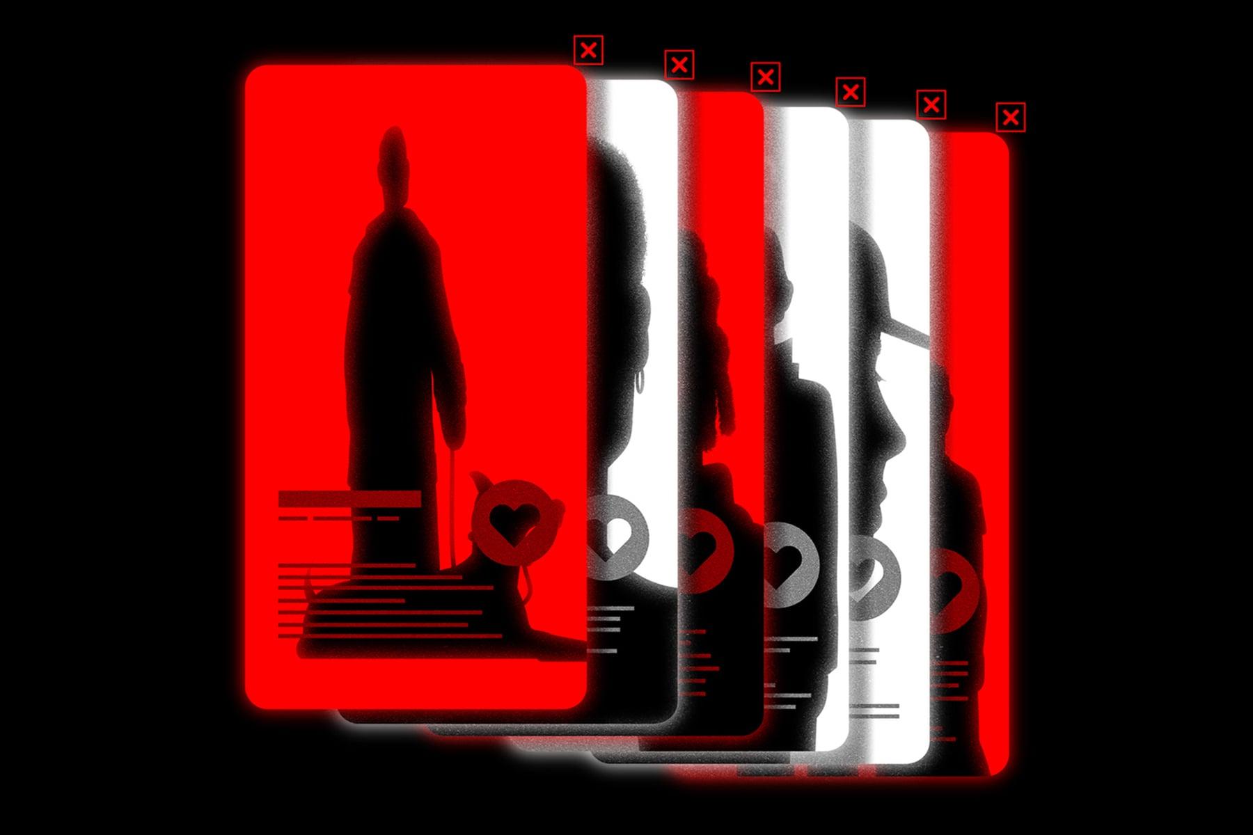 Dating-profile illustration from The 19th