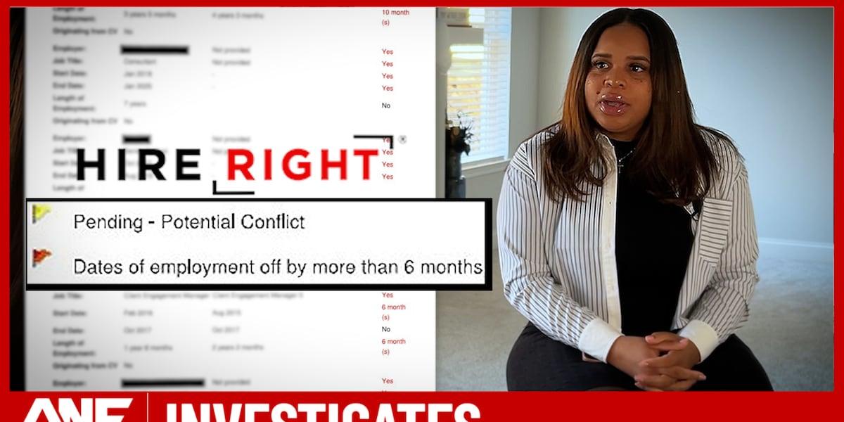 Applicant and background report pictured by Atlanta News First