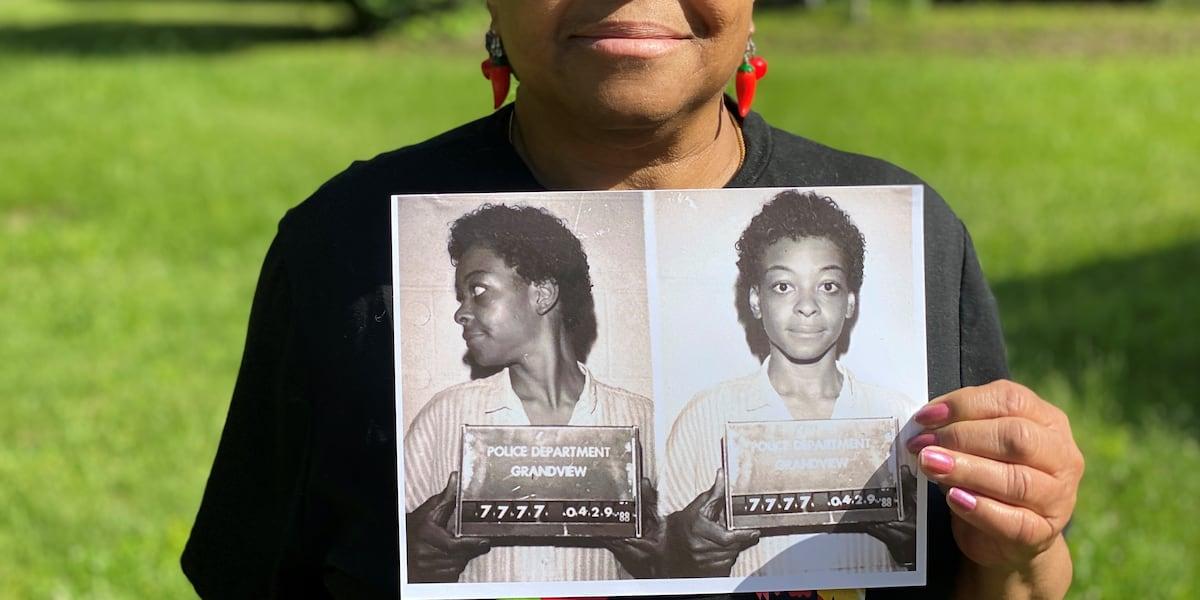 Woman discussing her incorrect decades-old criminal record