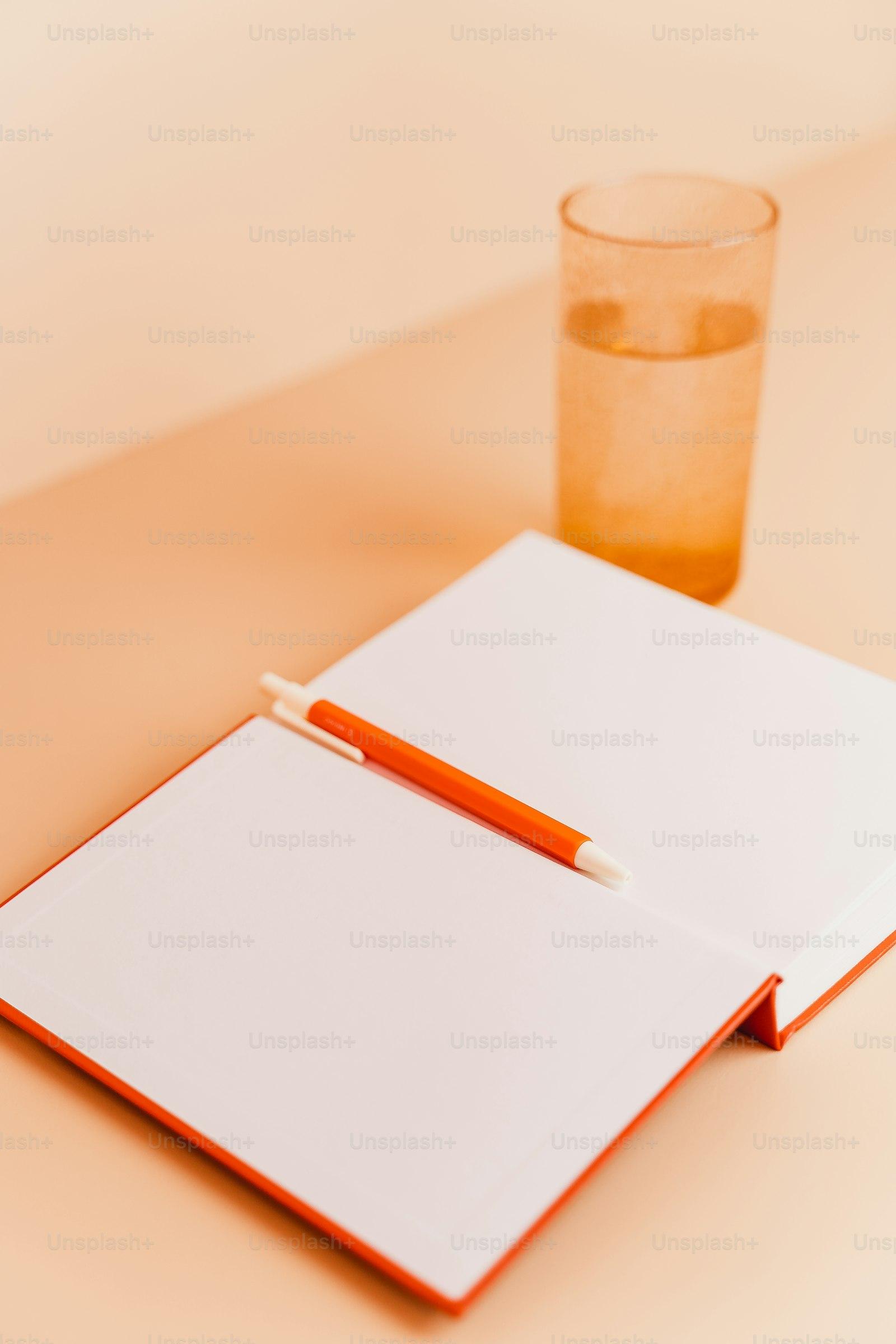A notepad and pen ready for corrections